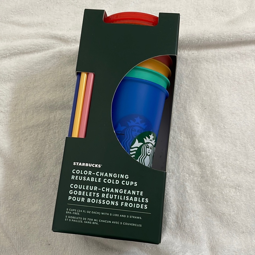 Starbucks Pride 2020 color changing reusable cold cups